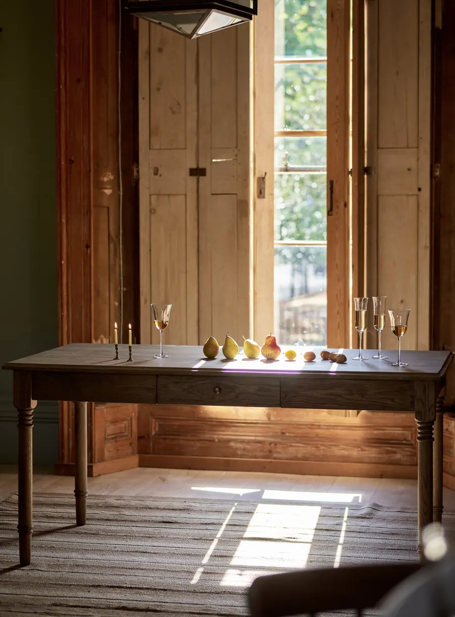 Stanton Oak Dining Table, Rectangle - Main image