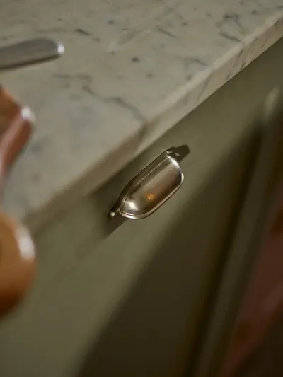Grove Drawer Handle, Matt Nickel